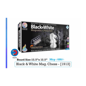 Magnetic Black N White Chess