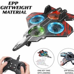 Starfighter ZCVTO-Z3 futuristic toy airplane for kids, space fighter aircraft toy model, black and red jet plane toy, action airplane toy for boys and girls, Kartiki Mart