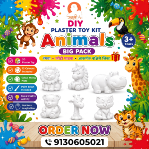 Animals Big Pack DIY Plaster Toy Kit for Kids | Kartiki Mart