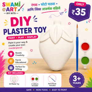SWAMI ART Mini DIY Plaster Toy Kit – Strawberry