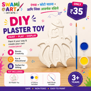 SWAMI ART Mini DIY Plaster Toy Kit – Octopus