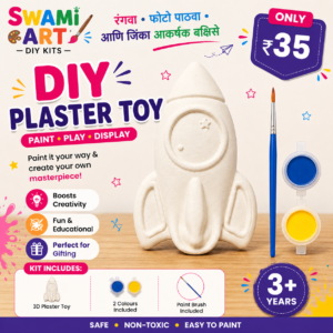 SWAMI ART Mini DIY Plaster Toy Kit – Rocket